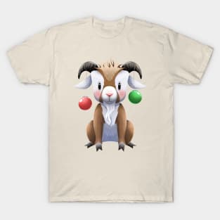 Cute Christmas Goat T-Shirt